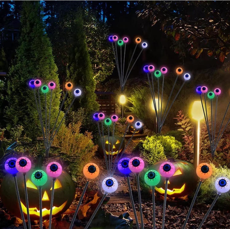 Halloween IP65 Solar Scary Eyeball Led