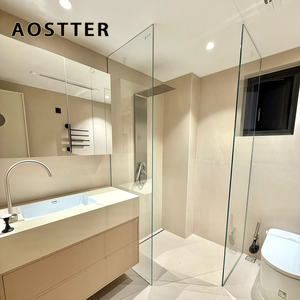 Porte à battant en aluminium AOSTTER pour magasin de proximité avec panneau haute résistance aux chocs et charnière continue pour usage intensif - Product Image 2