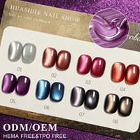 YouGel HEMA TPO FREE 15ml Vernis à ongles gel UV à base d'eau magnétique effet œil de chat, pour nail art DIY, effet lumière d'eau automne