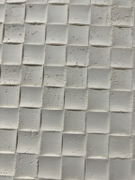 Revêtement mural flexible en mosaïque de travertin, panneau mural pliable pour la décoration intérieure, vente en gros