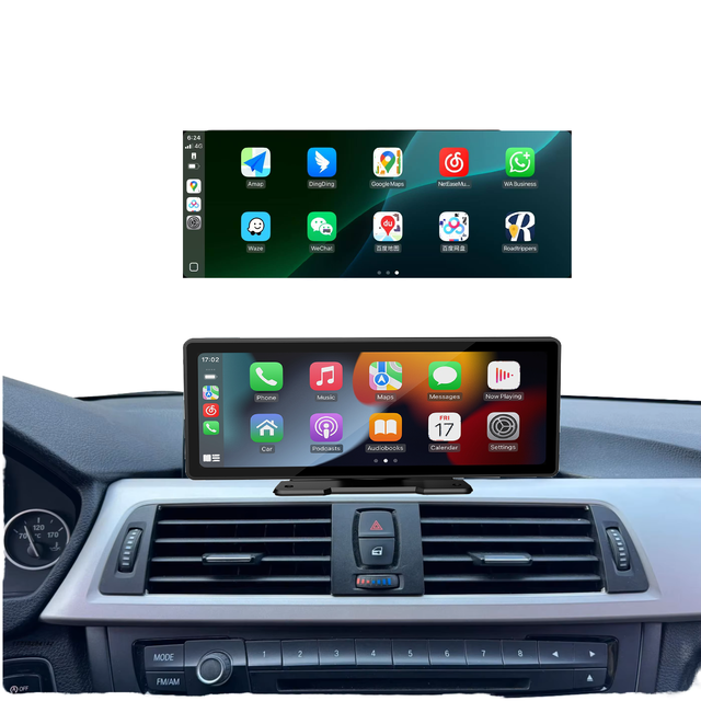 NDRIOT 1024*600 Resolution Portable Car Stereo Reverse Camera MP5 Player for Gasoline Vehicles Compatible Carplay Android Auto