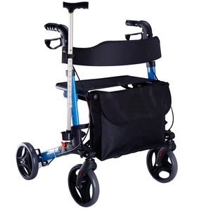 Senior High Quality Aluminium Durable Adjustable Adult <strong>Rollator</strong> <strong>Walker</strong> for Elderly