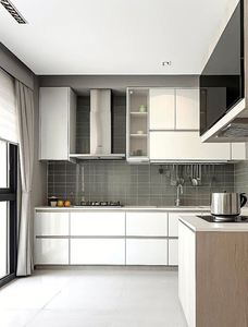 Despensa de cocina de armario de cocina de laca blanca moderna - Product Image 5