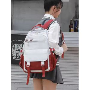 Sac à dos pour lycéens de haute qualité et grande capacité, sac d'école pour collégiens, sac à dos tissé - Product Image 1