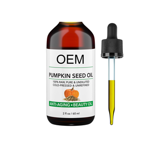 Aceite de Semillas de Calabaza 100% Puro Prensado <span class=keywords><strong>en</strong></span> Frío OEM, Suero para <span class=keywords><strong>el</strong></span> Cuidado de la Piel Sin Diluir, Antienvejecimiento, Reparación de Arrugas, Absorción Rápida, para <span class=keywords><strong>el</strong></span> Cabello - Product Image 1