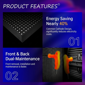 Pantalla LED para Exteriores de Bajo Consumo, Resistente al Agua, para Publicidad Digital y Video Wall - Product Image 3