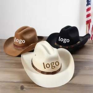 Hebillas de Cinturón Vaqueras Personalizadas con Logotipo 2025, de Lana de Lujo para Hombre, Estilo Western, Unisex, Texas, Ranger, Compra <span class=keywords><strong>al</strong></span> <span class=keywords><strong>por</strong></span> <span class=keywords><strong>Mayor</strong></span>, Sombreros Fedora Vaqueros - Product Image 4