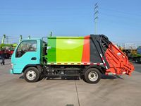 Camion de transfert de déchets compressés JAC 5,8 m³ avec pompe manuelle, chargement arrière, moteur Euro 6 Diesel, pour nettoyage urbain, vente directe usine