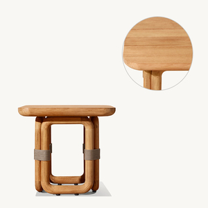 Ensemble de canapés de jardin en teck moderne et élégant, coussins imperméables, meubles durables pour hôtels, parcs, villas - Product Image 5