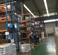 Étagère à palettes sélective en acier personnalisable pour usines de fabrication, capacité de 1000 à 5000 kg par niveau, revêtement en poudre, système de verrouillage de sécurité à goupilles