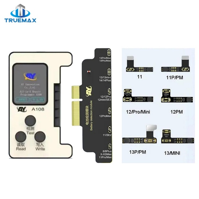 AY A108 Programmer Flex Cable Battery Face ID Dot Matrix Repair Tool for iPhone X XR XS 11 12 13 14 Pro Max