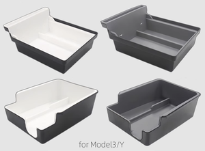 <span class=keywords><strong>2022</strong></span> modèle 3 accessoires automobiles 3 pièces floqué ABS Console centrale de voiture organisateur plateau boîte de rangement pour <span class=keywords><strong>Tesla</strong></span> modèle 3 - Product Image 2