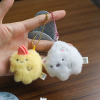 6 nouveaux modèles de porte-clés en peluche brodés de haute qualité, thème anime Sumikko, pour la décoration de sacs à dos et les machines à griffes