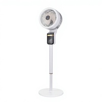 Ventilateur sur pied réglable 2-en-1 FX-8X10RV avec télécommande, ventilateur électrique 8 vitesses, antibactérien, économe en énergie, oscillant