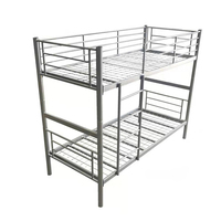 Lit superposé double pour auberge de jeunesse, lit superposé en métal pour chambre à coucher, lit superposé en métal pour adulte, lit double pas cher, lit superposé en métal, lits mezzanine