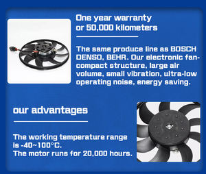 Ventilateur à condenseur AC voiture ventilateurs rayonnants de refroidissement électrique pour Bmw E46 E39 <span class=keywords><strong>X5</strong></span> E30 E90 323i ventilateur de radiateur Mercedes - Product Image 5