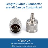 Adaptador N Macho a Hembra Roscada, Conector Coaxial RF de 50 Ohmios para Estación Base de Antena, Compatible con Personalización OEM, Alta Precisión