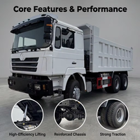 Nouveau Camion Benne Arrière HOWO Premium à Huit Roues, 371 Chevaux, Émissions Euro 6, Capacité de Charge 31-40T, Construction Urbaine Fermée