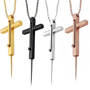 Nouveau <span class=keywords><strong>collier</strong></span> d'autodéfense pour femmes - Outil de sécurité <span class=keywords><strong>portable</strong></span> et discret, bijou invisible de protection anti-agression - Product Image 1