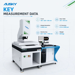 AUSKY Machine de mesure coordonnée par vidéo CNC haute performance AMP320 Système de mesure optique à sonde tactile Laser CMM 0,0002 mm - Product Image 4