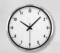 Jam Dinding Senyap 24 Inci 60 CM Jam Quartz Ukuran Besar untuk Ruang Konferensi Hotel, Aula Stasiun, Jam Sederhana dan Berkesan