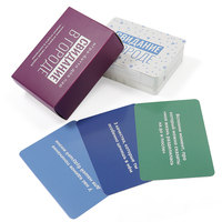 Cartes à Jouer Classiques Anglaises Solitaire en Papier Noir Personnalisées de Haute Qualité, Impression Étanche, Jeux Familiaux, Vente en Gros CN