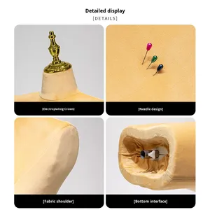 Großhandel Curvy Pinable Female Plus Size Schaum Oberkörper Schaufenster puppe Big Breast & Butt BBL Kleid Verstellbares Kleid Form <span class=keywords><strong>Torso</strong></span> - Product Image 5