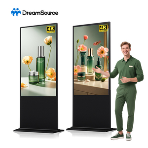 Mobile Vertical Commercial HD Advertising <b>Screen</b> for Retail Milk Supermarket Infrared Touch <b>Screen</b> Message Kosk With WIFI - Product Image 1
