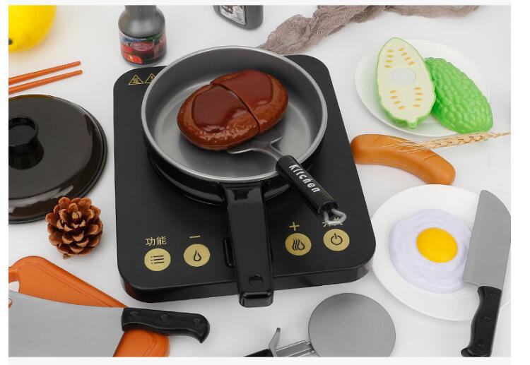 Custom Girls Happy Kids Kitchen Toys Cooking Set Home Pretend Play Children Cultivate Early Learning Educational Food Toys