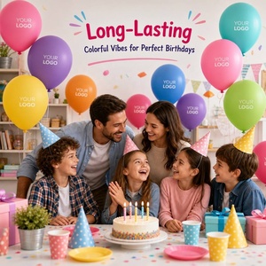 Ballon publicitaire en latex de 10 pouces, design personnalisable, impression de votre logo, finition mate, couleurs violet, jaune, vert, rouge, avec logo et <span class=keywords><strong>texte</strong></span> - Product Image 2