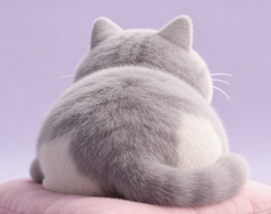 Peluche chat réaliste en coton PP, faite à la main, douce, pour garçons et filles, idéale pour un anniversaire - Product Image 2