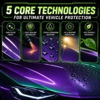 Film de protection de carrosserie automobile KUCAI TPU auto-réparant coloré PPF 1,52*15M/rouleau, haute brillance, fourni par l'usine