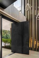 CBMMart US Villa Porte d'entrée principale Portes pivotantes en bois au design moderne