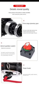 Offroad Boat <strong>Electric</strong> <strong>Winch</strong> Power Portable <strong>12v</strong> 6000LBS Pickups Truck Trailer SUV Car Hiking Hock - Product Image 6