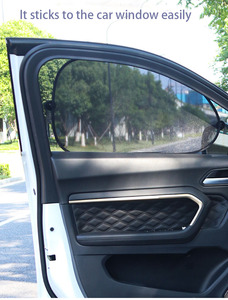 Xe Cửa Sổ bóng RÂM UV bảo vệ xe Che Nắng 2 gói bên cửa sổ xe màu bám dù để che nắng - Product Image 3