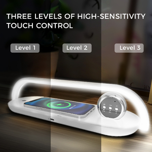 ¡Novedad de 2025! Cargador inalámbrico magnético 3 en 1 de 15W para Android IWatch para Airpod para iPhone, lámpara LED, reloj despertador - Product Image 4