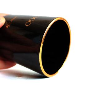 FENGJUN - Frascos de Vidrio Altos y Redondos para Velas, Color Rojo y Negro, Fabricante Profesional - Product Image 2