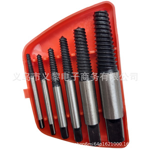 Yili Hardware Spiral Flute Extractor 3MM-22MM Metric Carbon Steel 6-Piece Set For Home Use - Product Image 1