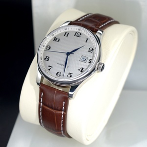 Montre à quartz pour homme de haute qualité avec bracelet en cuir, fond transparent, fonction étanche - Product Image 3