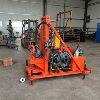 Foreuse de puits tubulaire de 150 m de profondeur, petite foreuse de puits d'eau, machine de forage portable à vendre