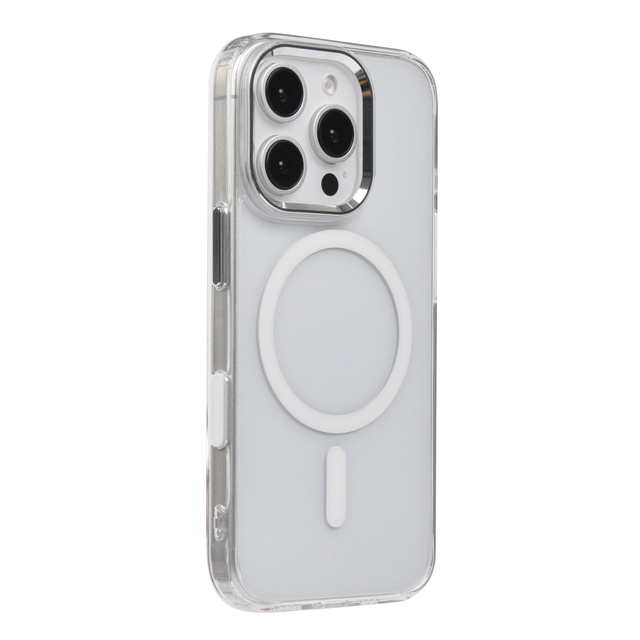 Premium Phone Case Magnetic Transparent Phone Case for iPhone 16 Pro Max Clear Phone Cases with Touch Key and Metal Camera Frame