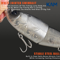 Leurre de pêche en mer de grande taille KAM Wholesale 107g, imitation d'appât. Plomb de pêche en plastique pour lancer à longue distance