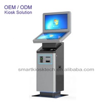 Quiosco de autoverificación de 21,5 pulgadas, lector RFID NFC, pago sin efectivo, quiosco de boletos de apuestas deportivas