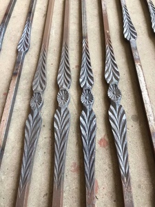 Ouya hiện đại rèn rèn sắt lan can thẳng thanh trang trí lan can phụ kiện để bán - Product Image 3