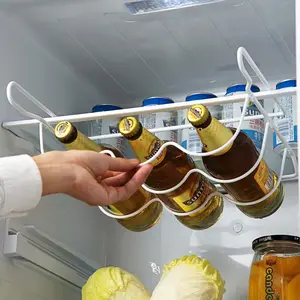 Porte-bouteille de vin personnalisé organisateur de stockage de cuisine support de stockage de réfrigérateur
