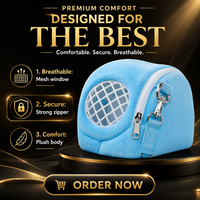 Sac de transport portable pour petits animaux, sac de voyage rond en maille pelucheuse pour hamsters, hérissons, chinchillas, cochons d'Inde