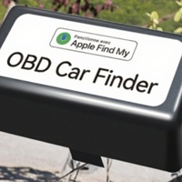 Traceur GPS Cellulaire Sans Fil Mini Certifié MFi Compatible OBD pour Voiture, Autonomie de 24-48H, 1 An de Géolocalisation, Application iOS, Carte TF