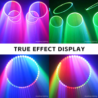 A54SJ Vintage 54x20W Réglable Dj Party Equipment Stage Lights Halo Ring Beam pour les fêtes de mariage Banquet Hall Fashion Shows