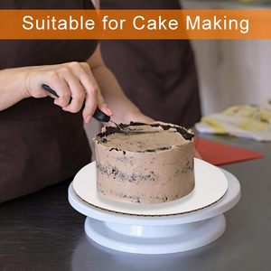 Plateau à gâteau rond blanc de 12 pouces - Base circulaire en <span class=keywords><strong>carton</strong></span> ondulé robuste pour gâteaux - Assiettes jetables, lot de 12 - Product Image 4