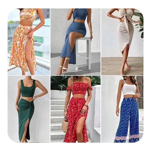 Roupas femininas vestido camisa blusa tops calças shorts saia casaco Bulk roupas usadas fábrica atacado estoque vestuário